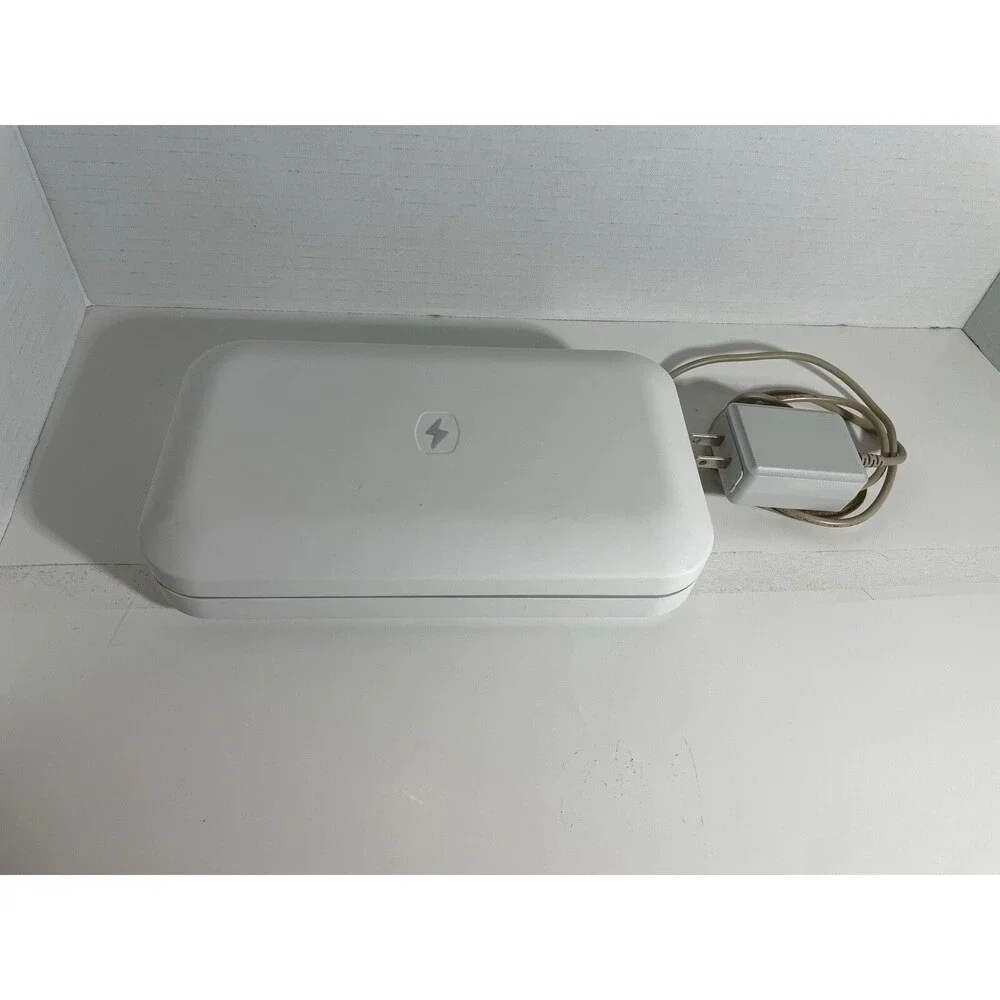 PHONESOAP 3 UV Cell Phone Sanitizer Cleaner & Dual Universal Charger White 600W